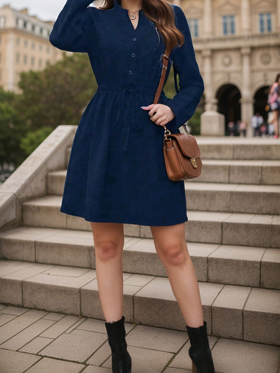 Timeless Tie Dress - The Olive Wardrobe