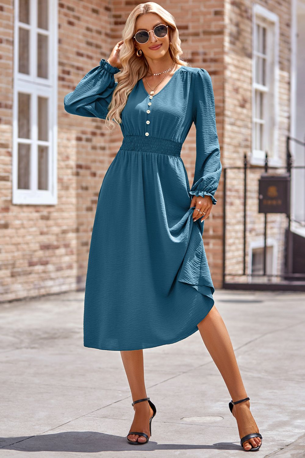 Vivid Elegance Dress - The Olive Wardrobe