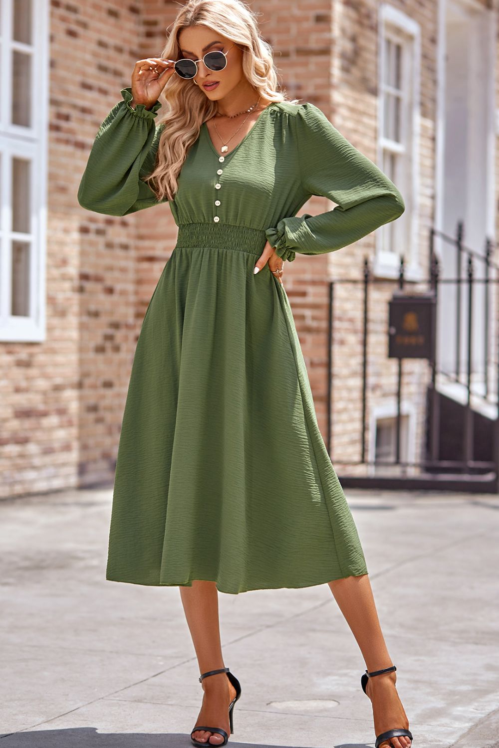 Vivid Elegance Dress - The Olive Wardrobe