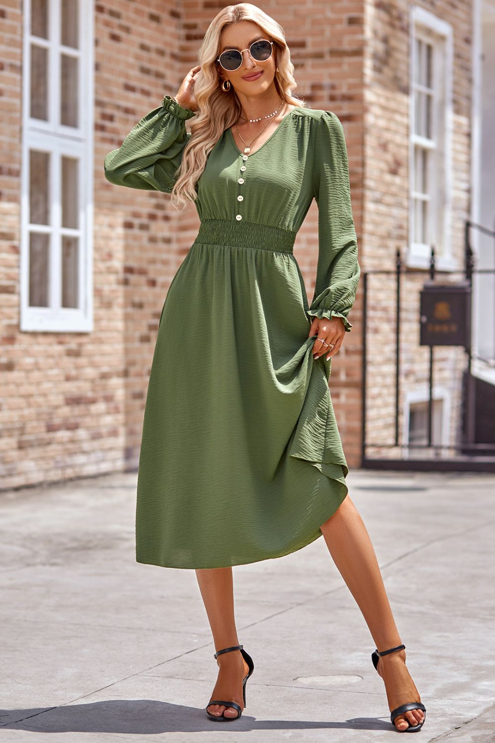 Vivid Elegance Dress - The Olive Wardrobe