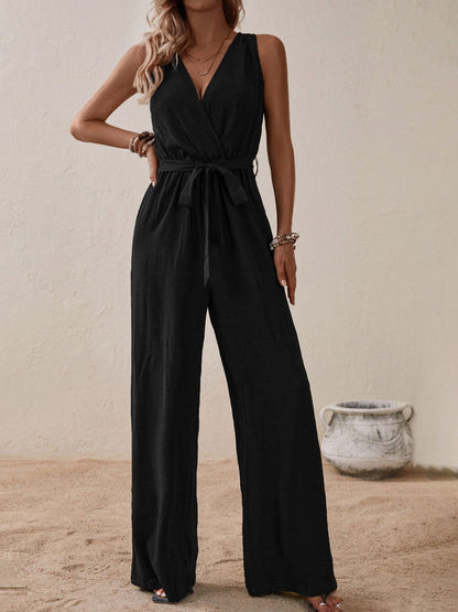 Wide Leg Jumpsuit - The Olive Wardrobe